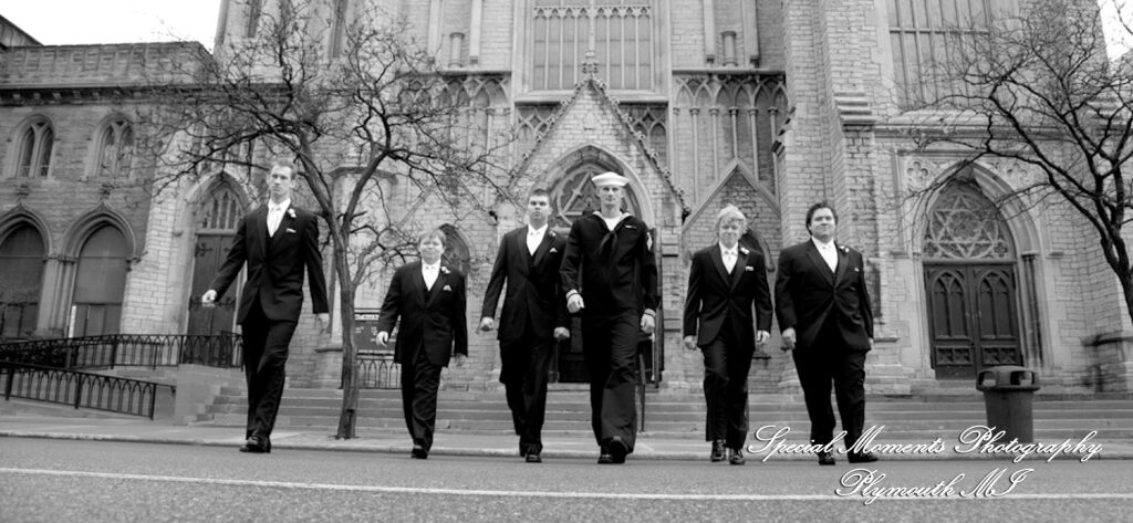 Emily & Jonathan at Fort Street Presbyterian Church Detroit MI wedding photography