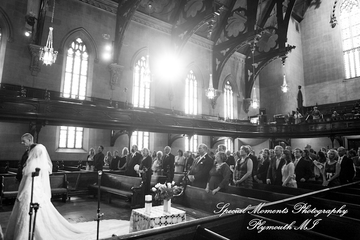 Emily & Jonathan at Fort Street Presbyterian Church Detroit MI wedding photography