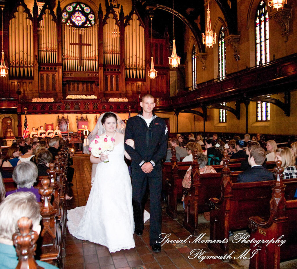 Emily & Jonathan at Fort Street Presbyterian Church Detroit MI wedding photography