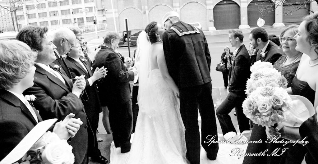 Emily & Jonathan at Fort Street Presbyterian Church Detroit MI wedding photography
