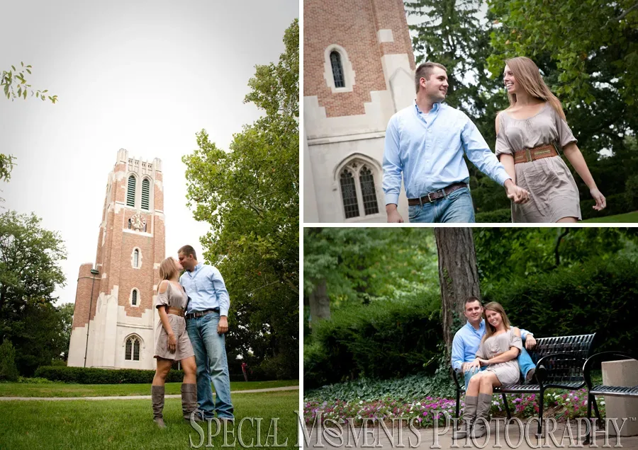 Michigan State University Engagement Photos East Lansing MI
