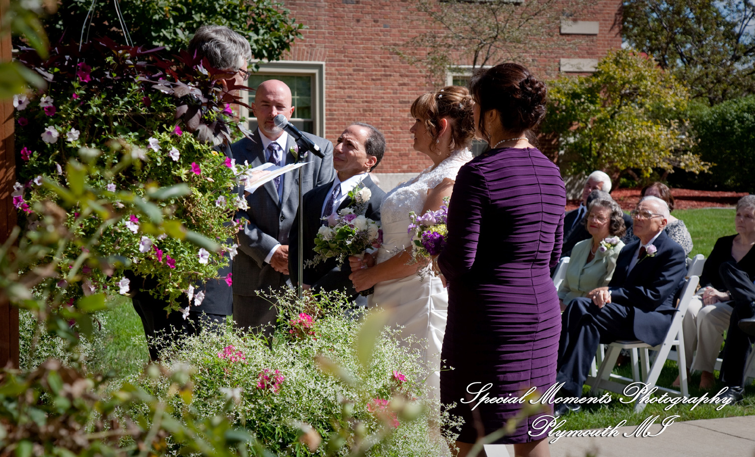 Pamela & Ron at Dearborn Inn Dearborn MI wedding photograph