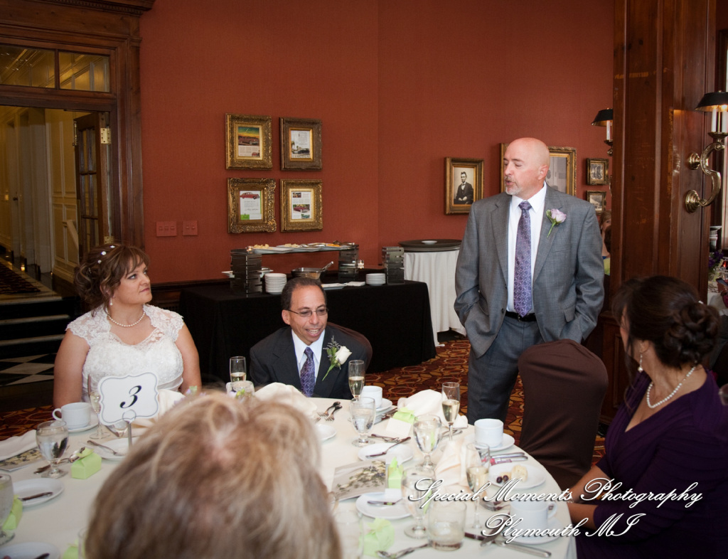 Pamela & Ron at Dearborn Inn Dearborn MI wedding photograph