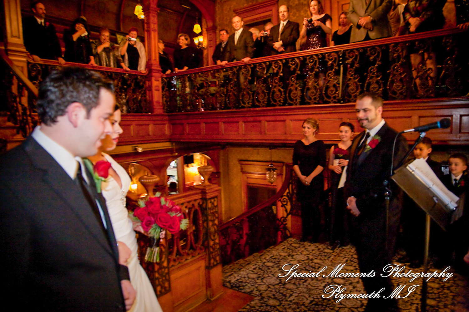 Bianca & Jack at The Whitney Detroit MI wedding photography