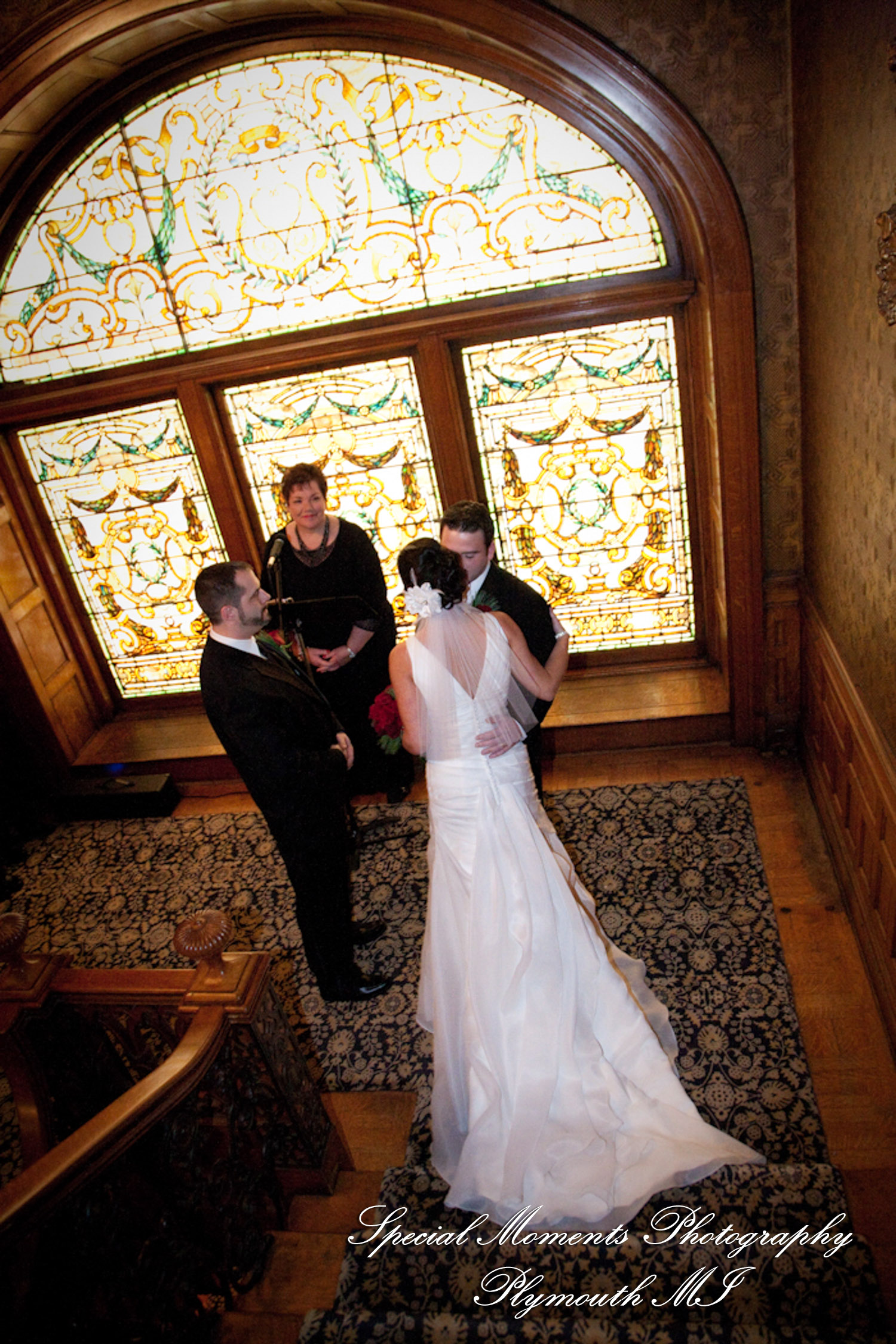 Bianca & Jack at The Whitney Detroit MI wedding photography