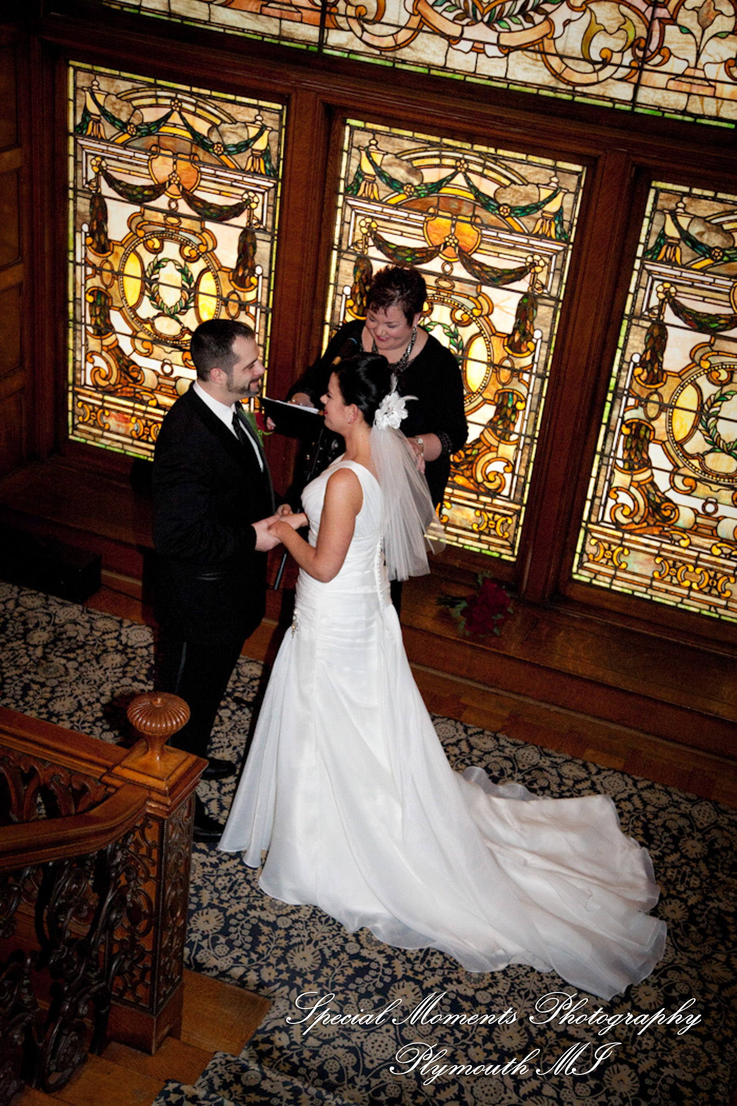 Bianca & Jack at The Whitney Detroit MI wedding photography