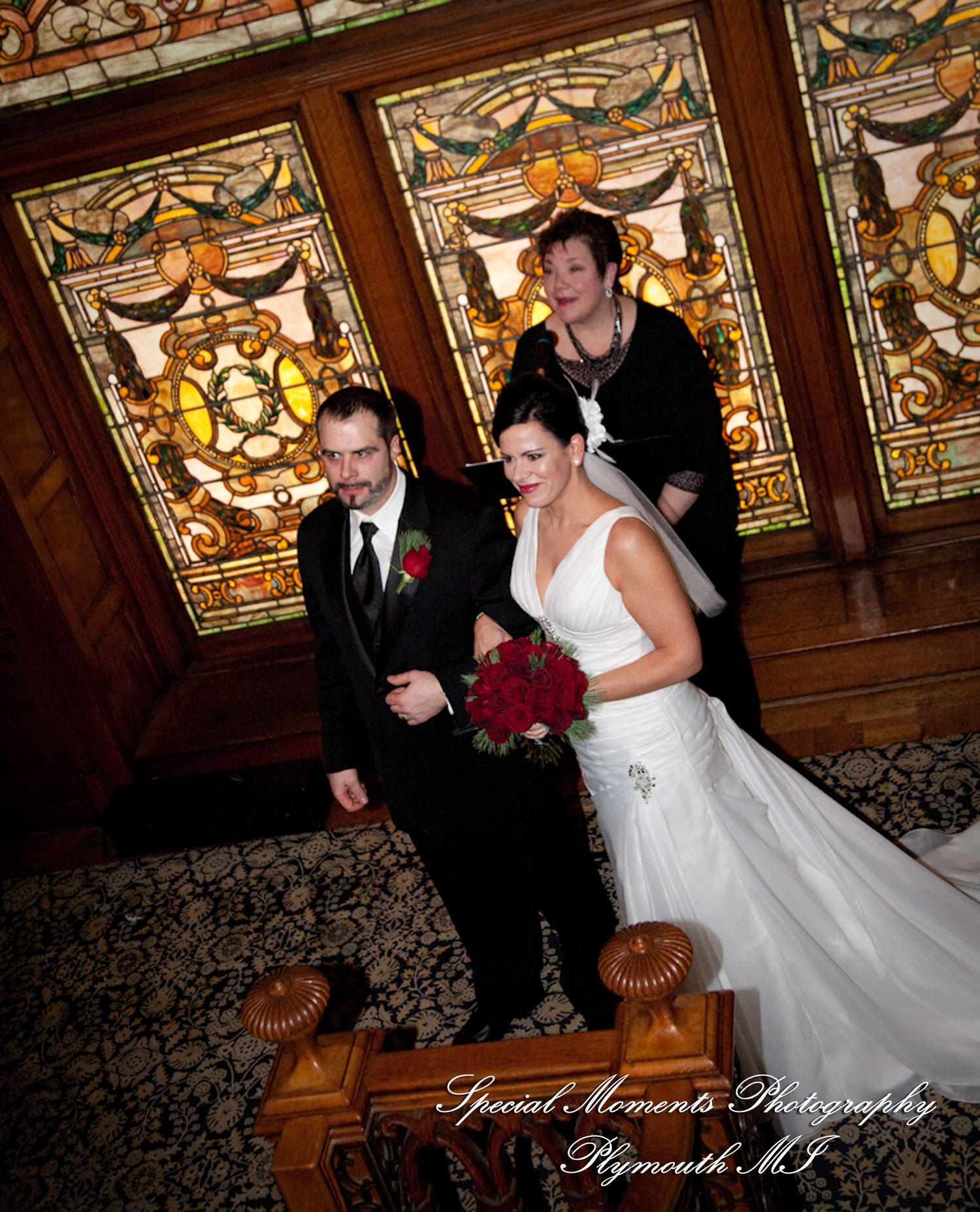 Bianca & Jack at The Whitney Detroit MI wedding photography