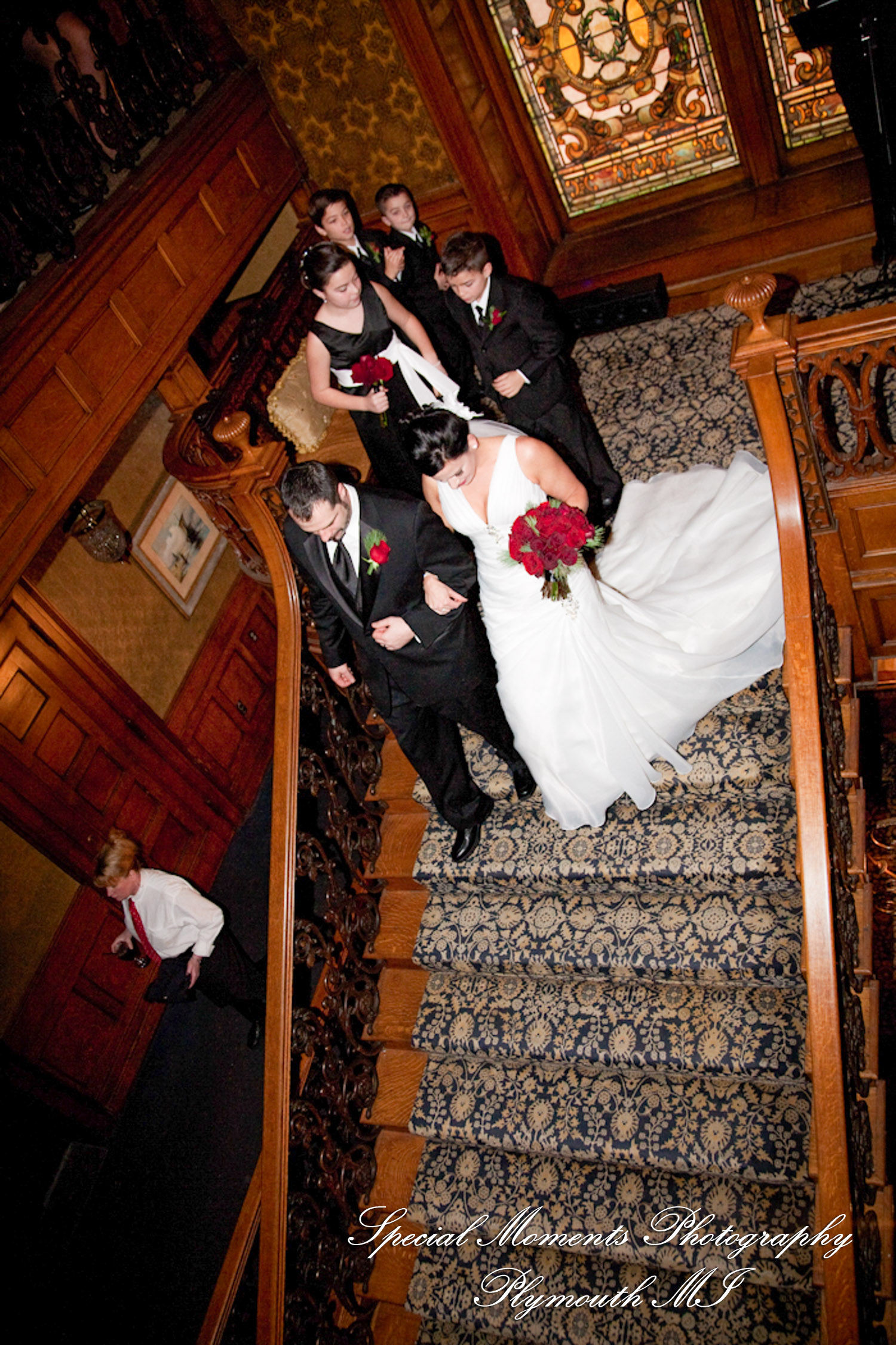 Bianca & Jack at The Whitney Detroit MI wedding photography