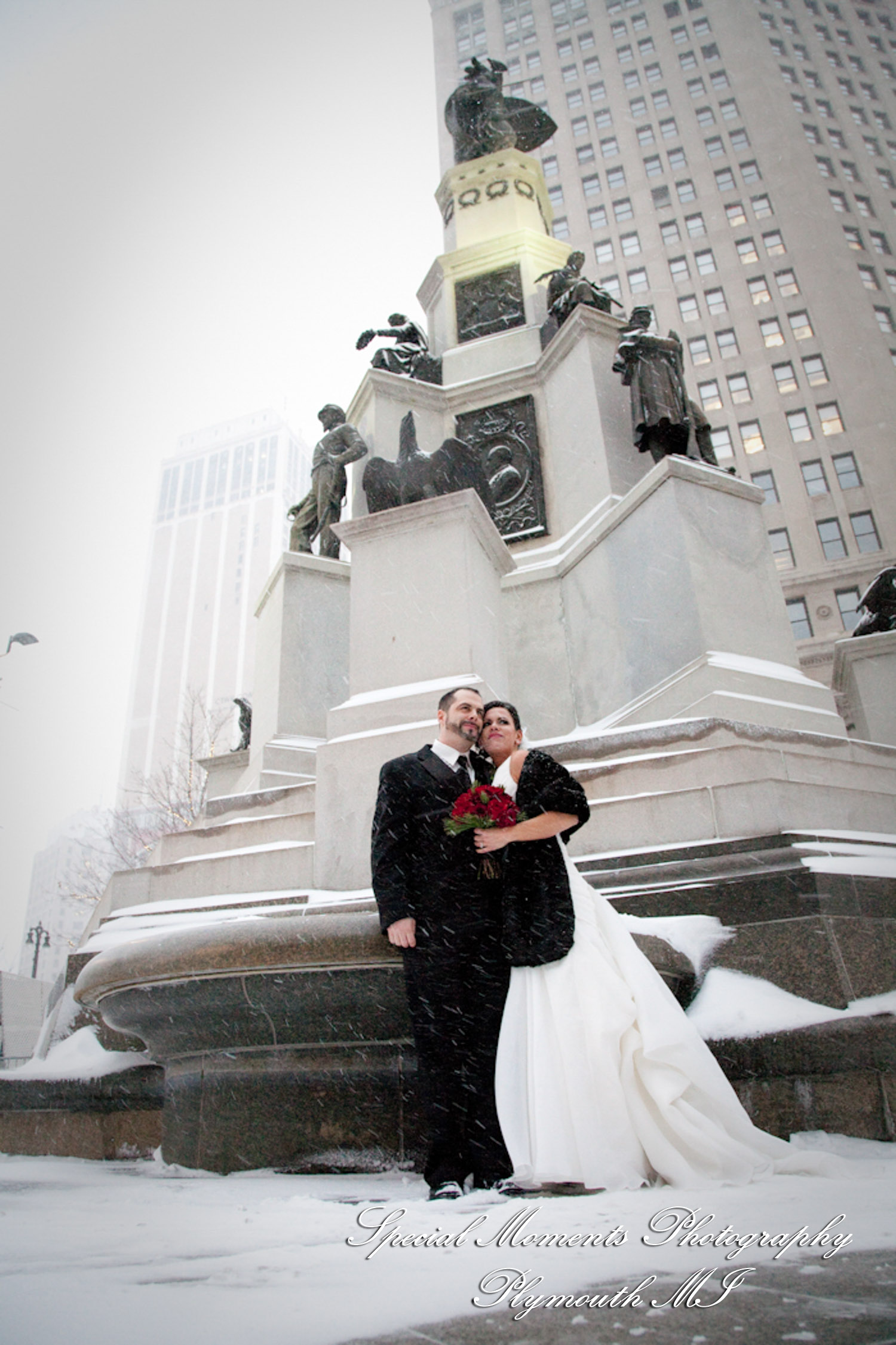 Bianca & Jack at The Whitney Detroit MI wedding photography