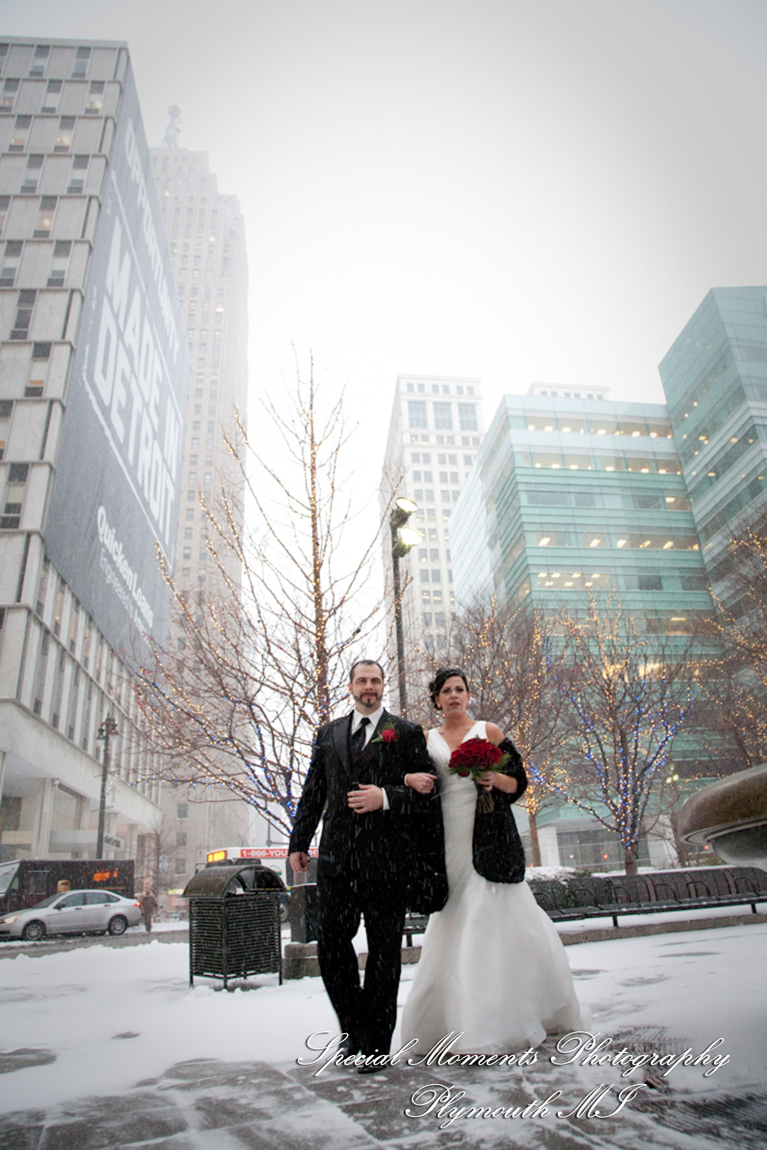 Bianca & Jack at The Whitney Detroit MI wedding photography