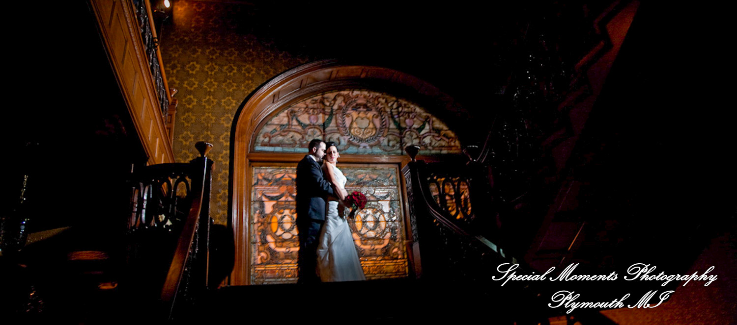 Bianca & Jack at The Whitney Detroit MI wedding photography
