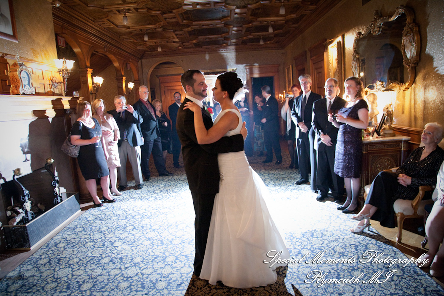 Bianca & Jack at The Whitney Detroit MI wedding photography