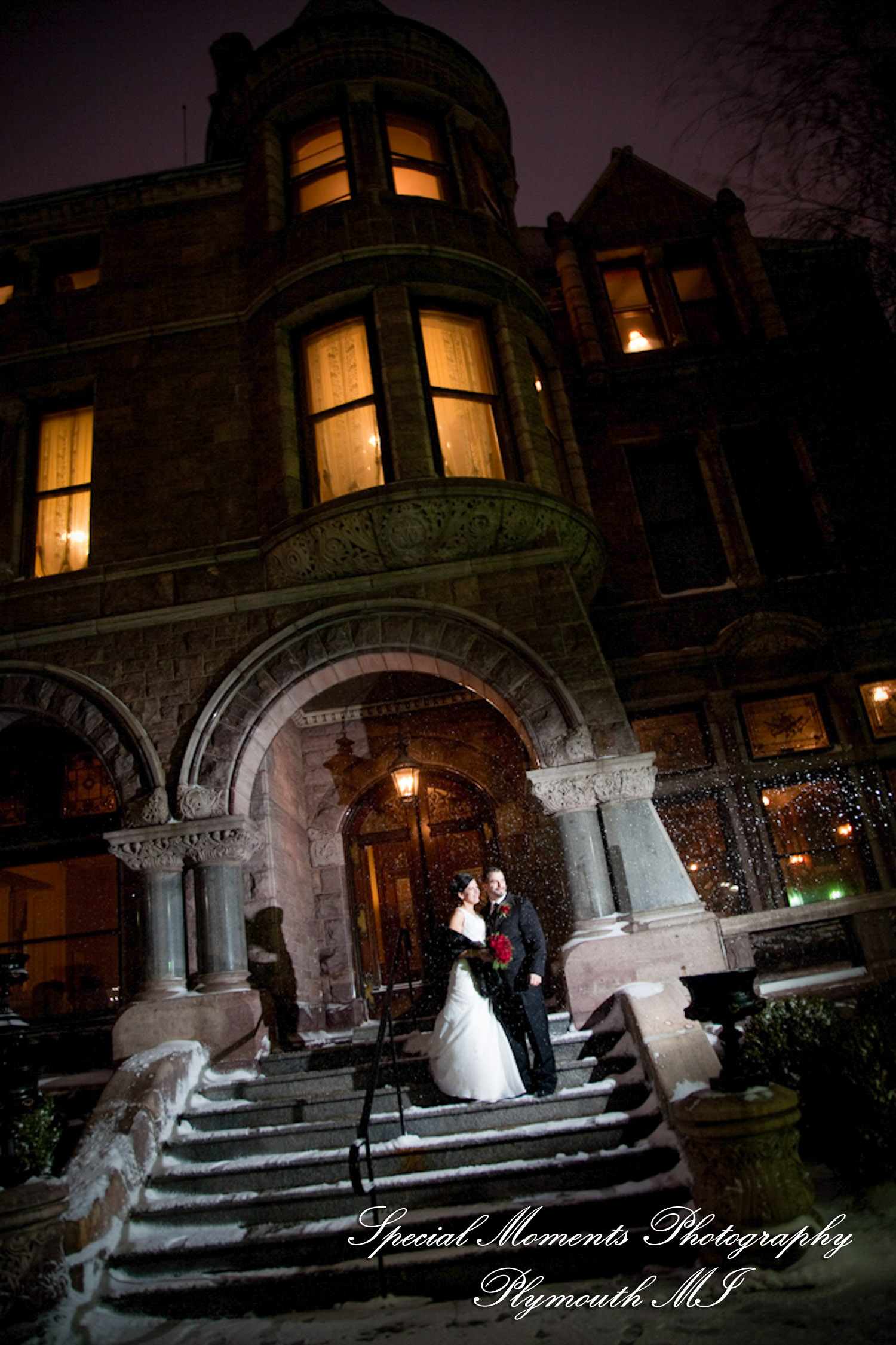 Bianca & Jack at The Whitney Detroit MI wedding photography