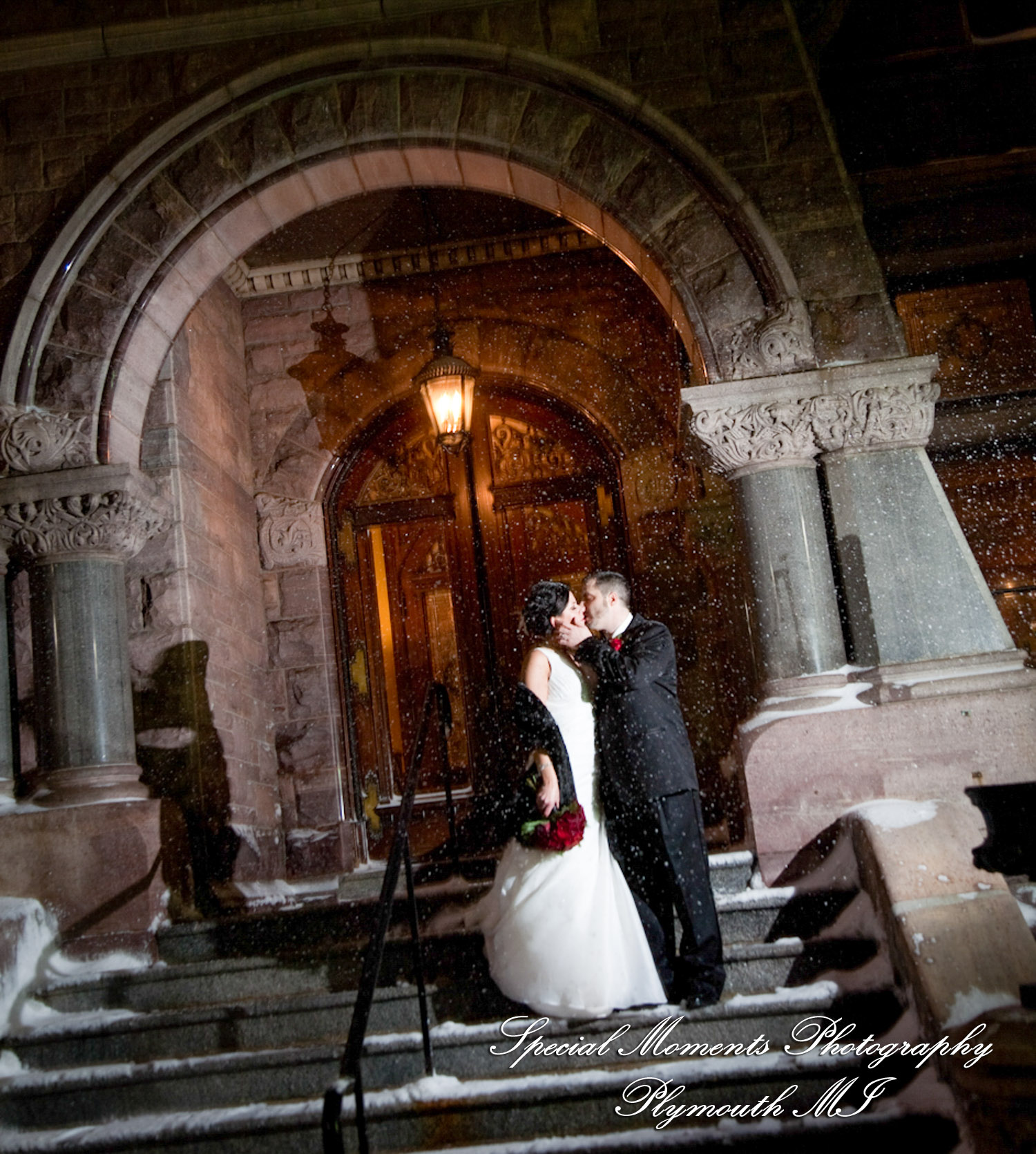 Bianca & Jack at The Whitney Detroit MI wedding photography