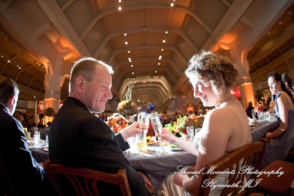 Shannon & Chris at Henry Ford Museum Dearborn MI wedding photography