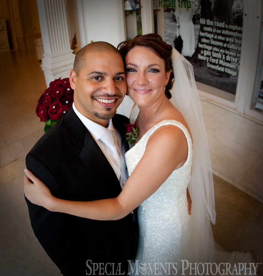 Henry Ford Museum Dearborn wedding photograph