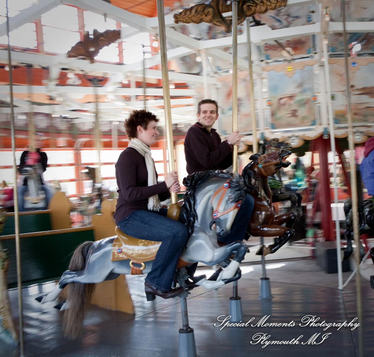 Greenfield Village Dearborn MI engagement photograph