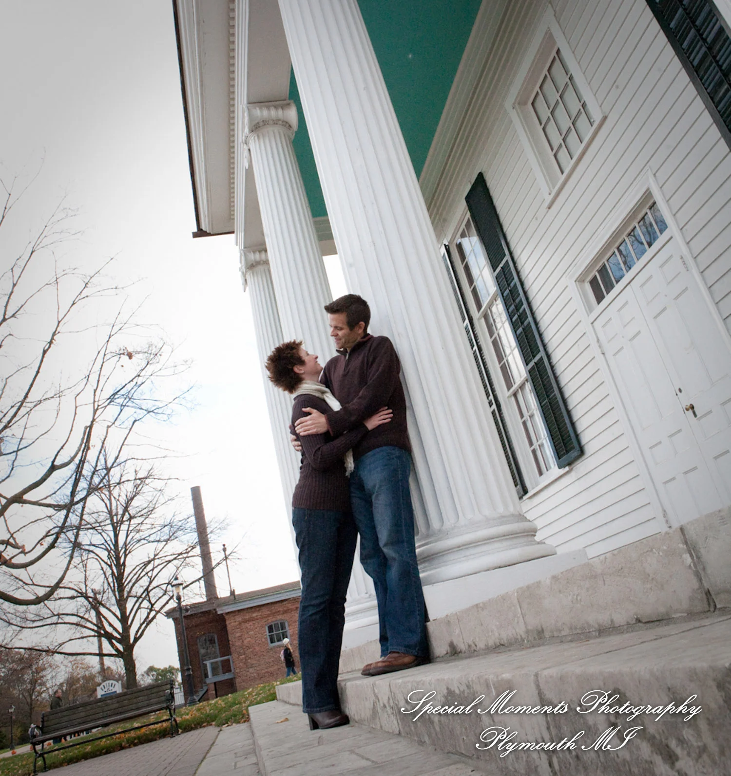 Greenfield Village Dearborn MI engagement photograph
