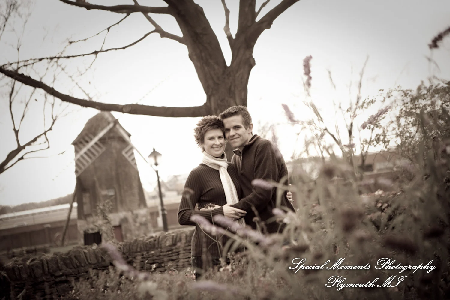 Greenfield Village Dearborn MI engagement photograph