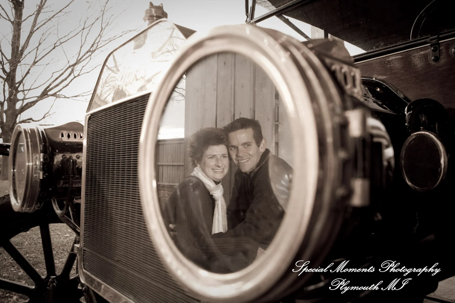Greenfield Village Dearborn MI engagement photograph