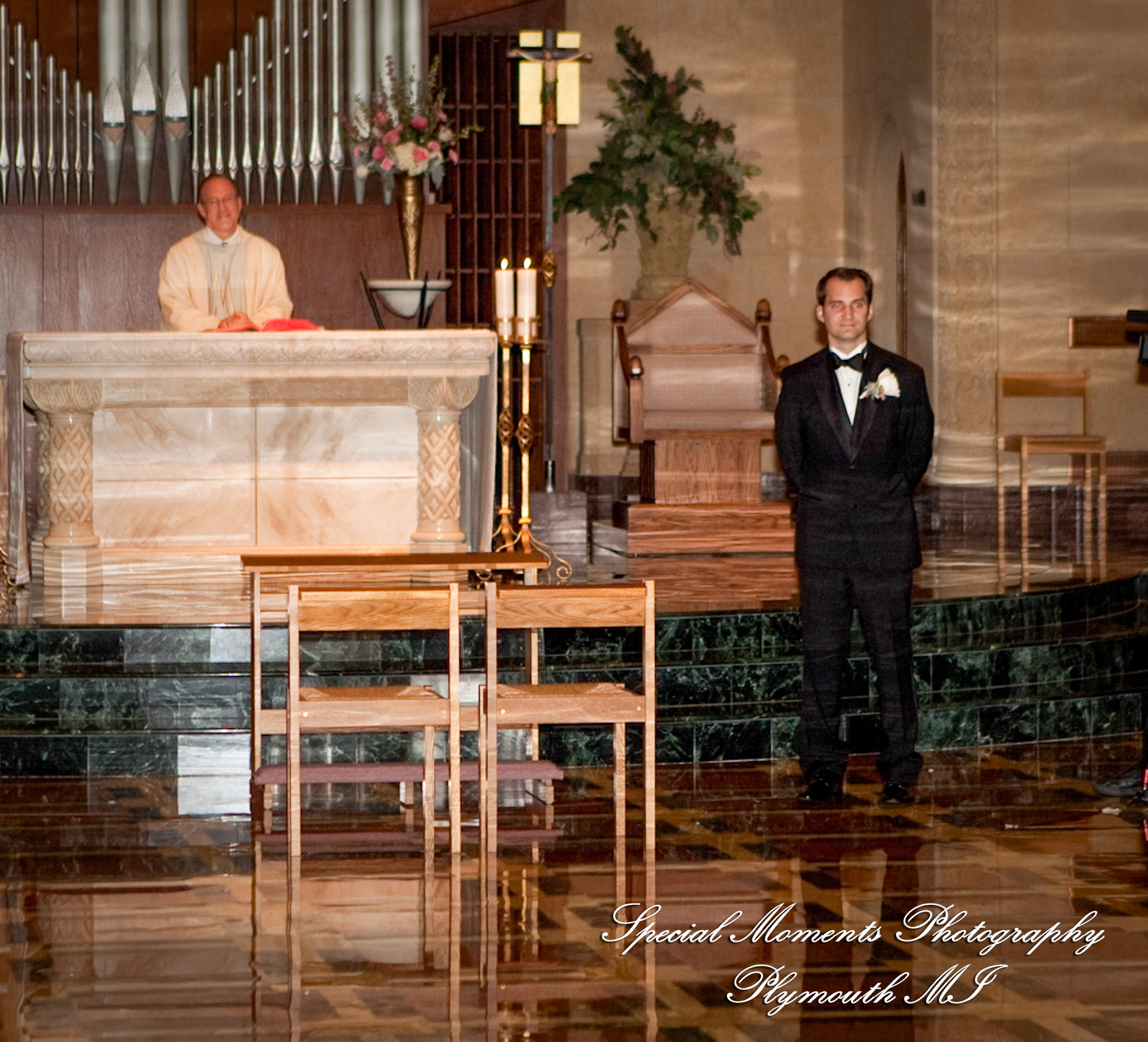 Arielle & Dave at Ss. Mary & Joseph Chapel Plymouth MI wedding photography