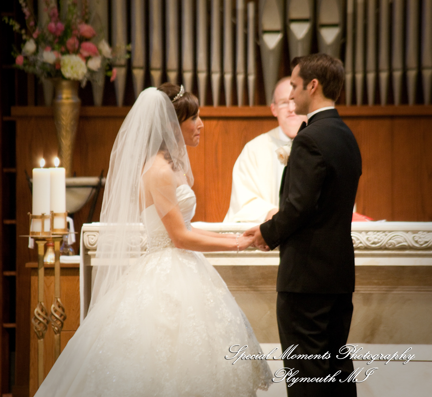Arielle & Dave at Ss. Mary & Joseph Chapel Plymouth MI wedding photography