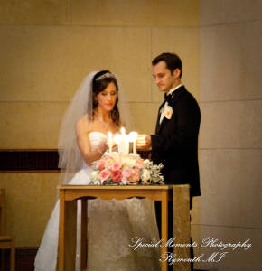 Arielle & Dave at Ss. Mary & Joseph Chapel Plymouth MI wedding photography