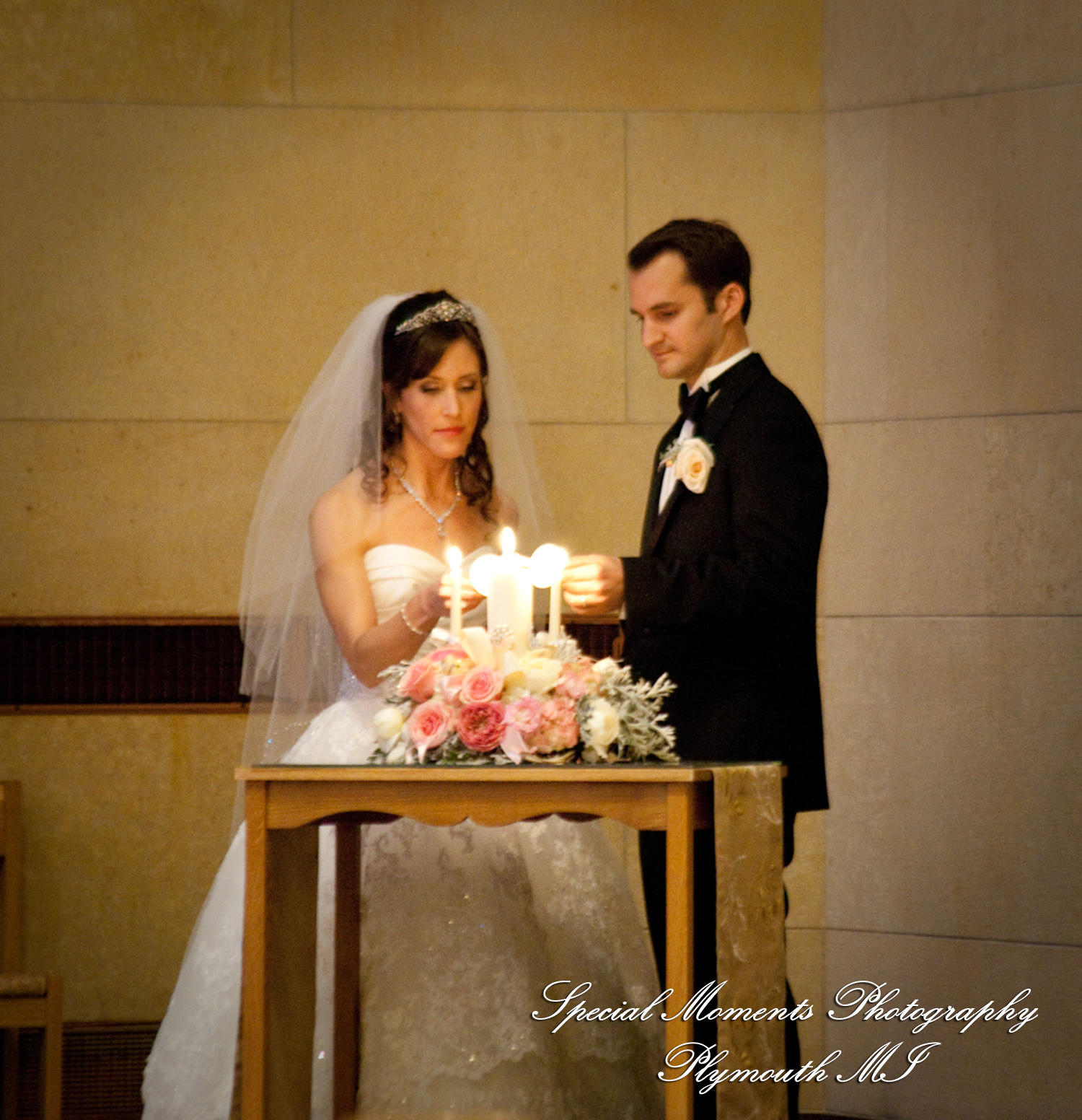 Arielle & Dave at Ss. Mary & Joseph Chapel Plymouth MI wedding photography