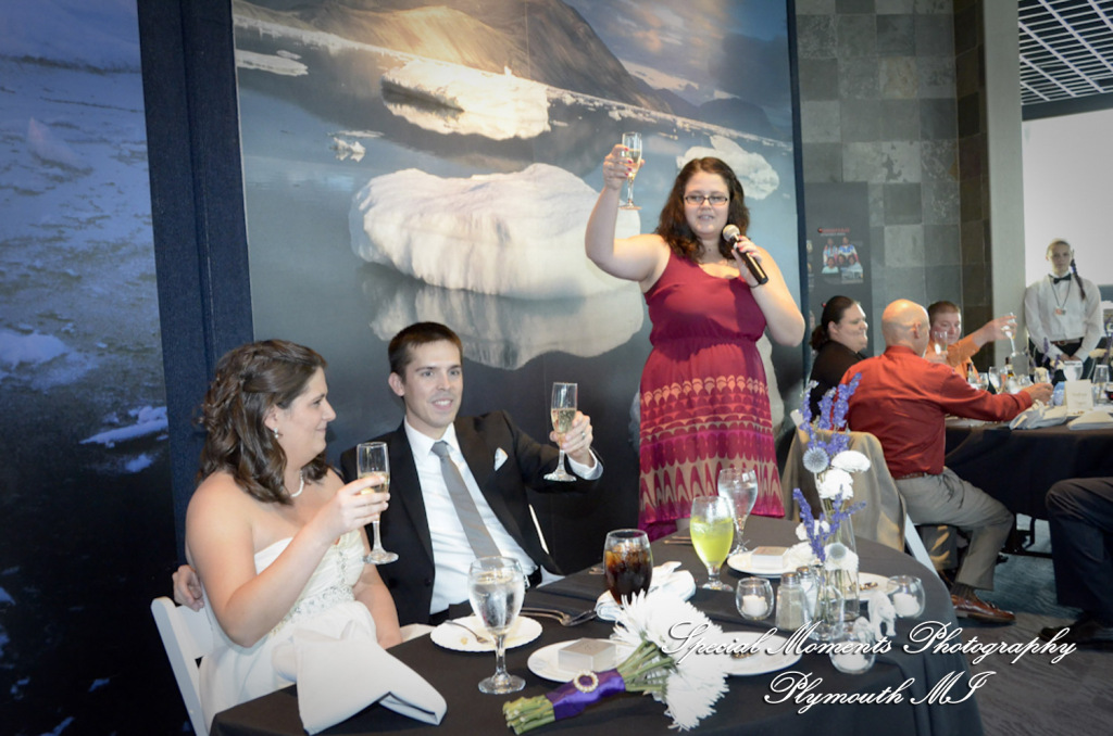 Rachel & Steven at Polar Bear Exhibit Toledo Zoo Toledo OH wedding photography