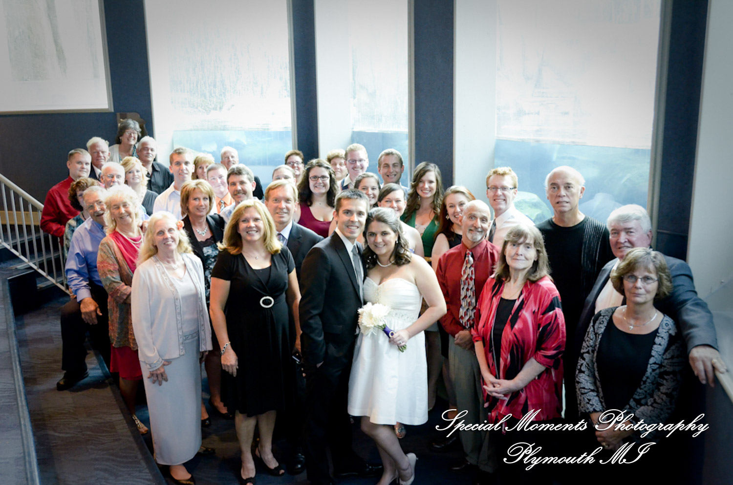 Rachel & Steven at Polar Bear Exhibit Toledo Zoo Toledo OH wedding photography
