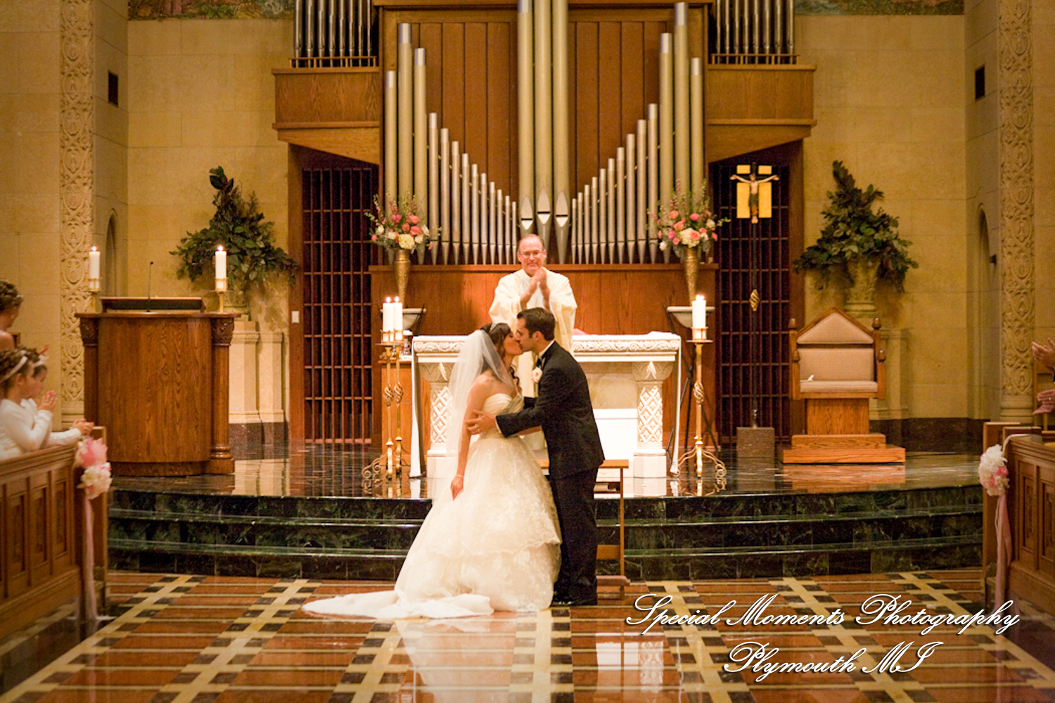 Arielle & Dave at Ss. Mary & Joseph Chapel Plymouth MI wedding photography