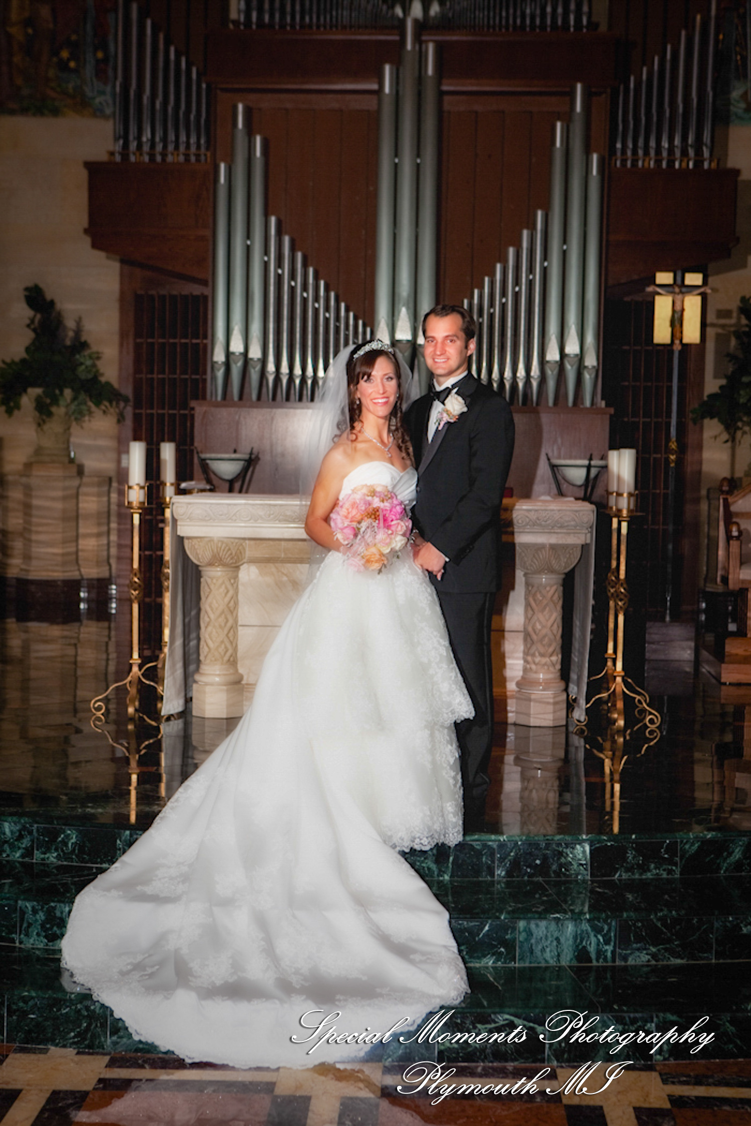 Arielle & Dave at Ss. Mary & Joseph Chapel Plymouth MI wedding photography