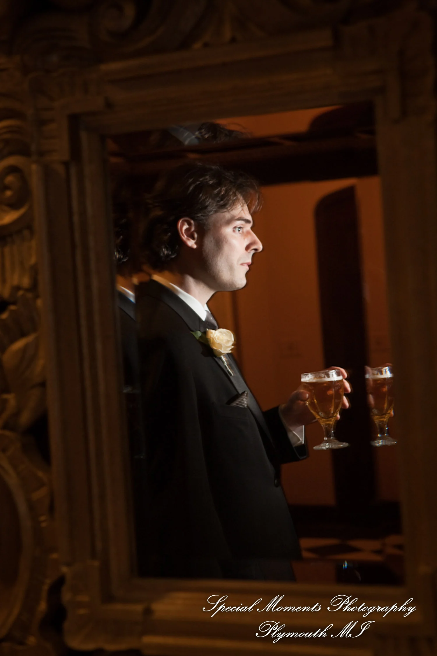 Pine Knob Mansion Clarkston MI wedding photograph