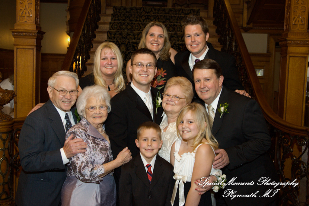 Natalie & Trevor at The Whitney Detroit MI wedding photograph