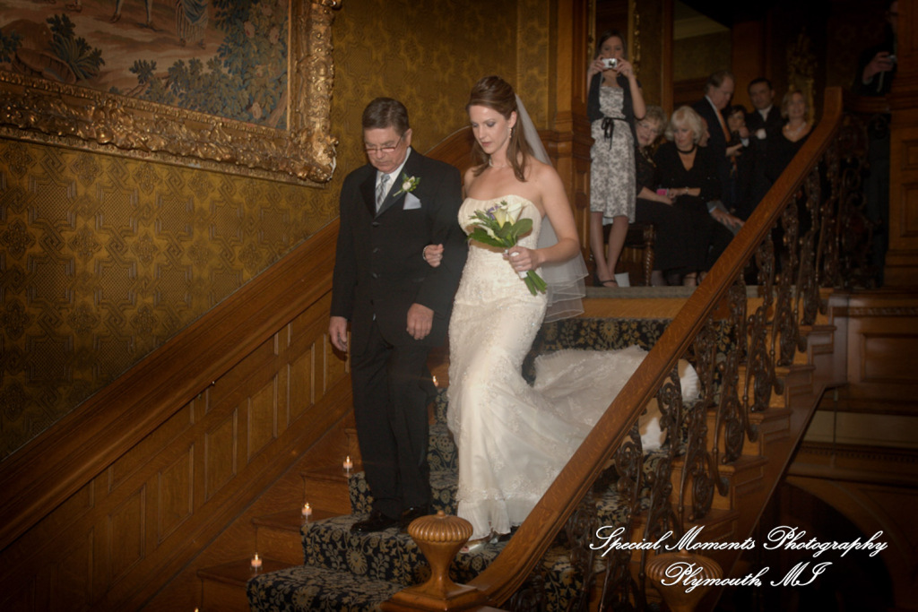 Natalie & Trevor at The Whitney Detroit MI wedding photograph