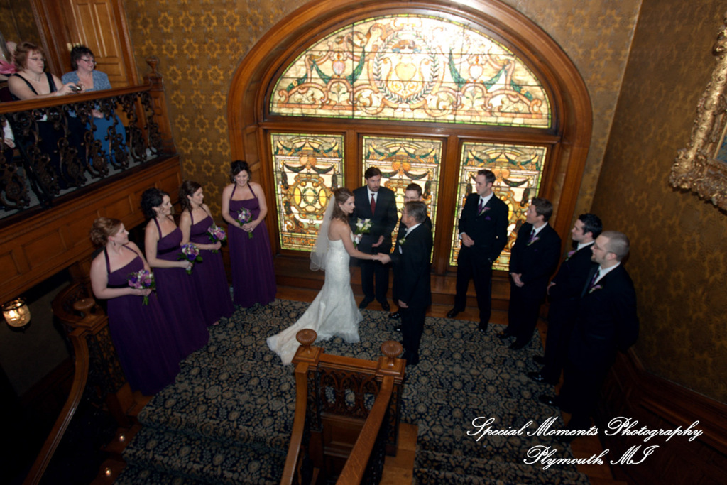 Natalie & Trevor at The Whitney Detroit MI wedding photograph