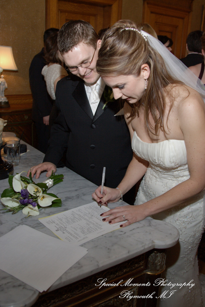 Natalie & Trevor at The Whitney Detroit MI wedding photograph