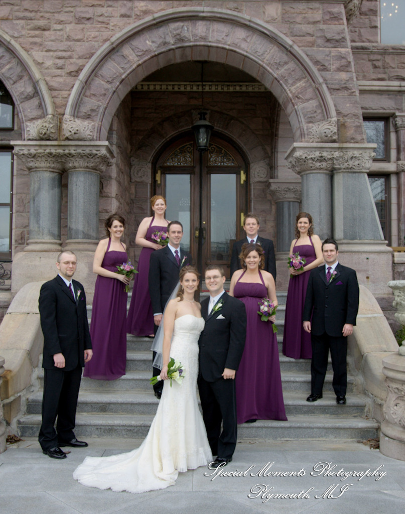 Natalie & Trevor at The Whitney Detroit MI wedding photograph