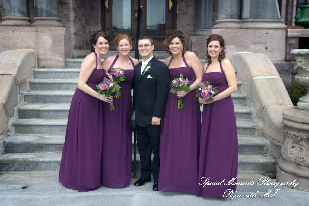 Natalie & Trevor at The Whitney Detroit MI wedding photograph