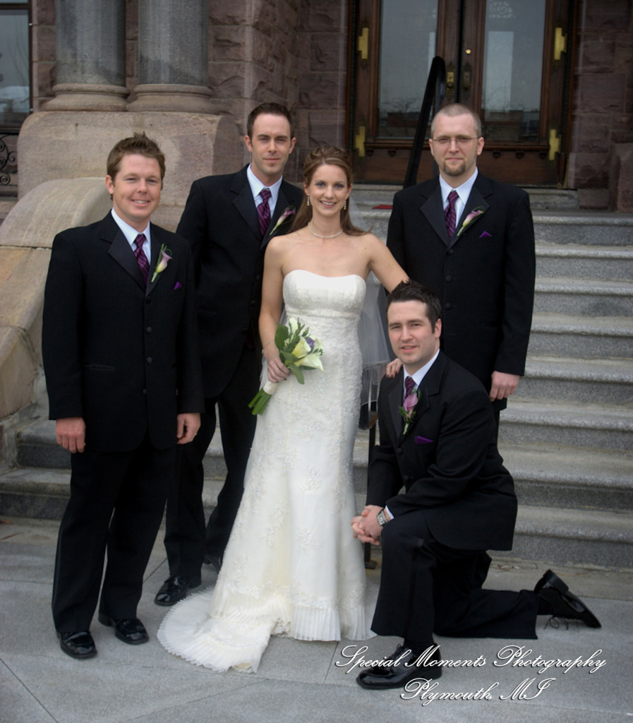 Natalie & Trevor at The Whitney Detroit MI wedding photograph