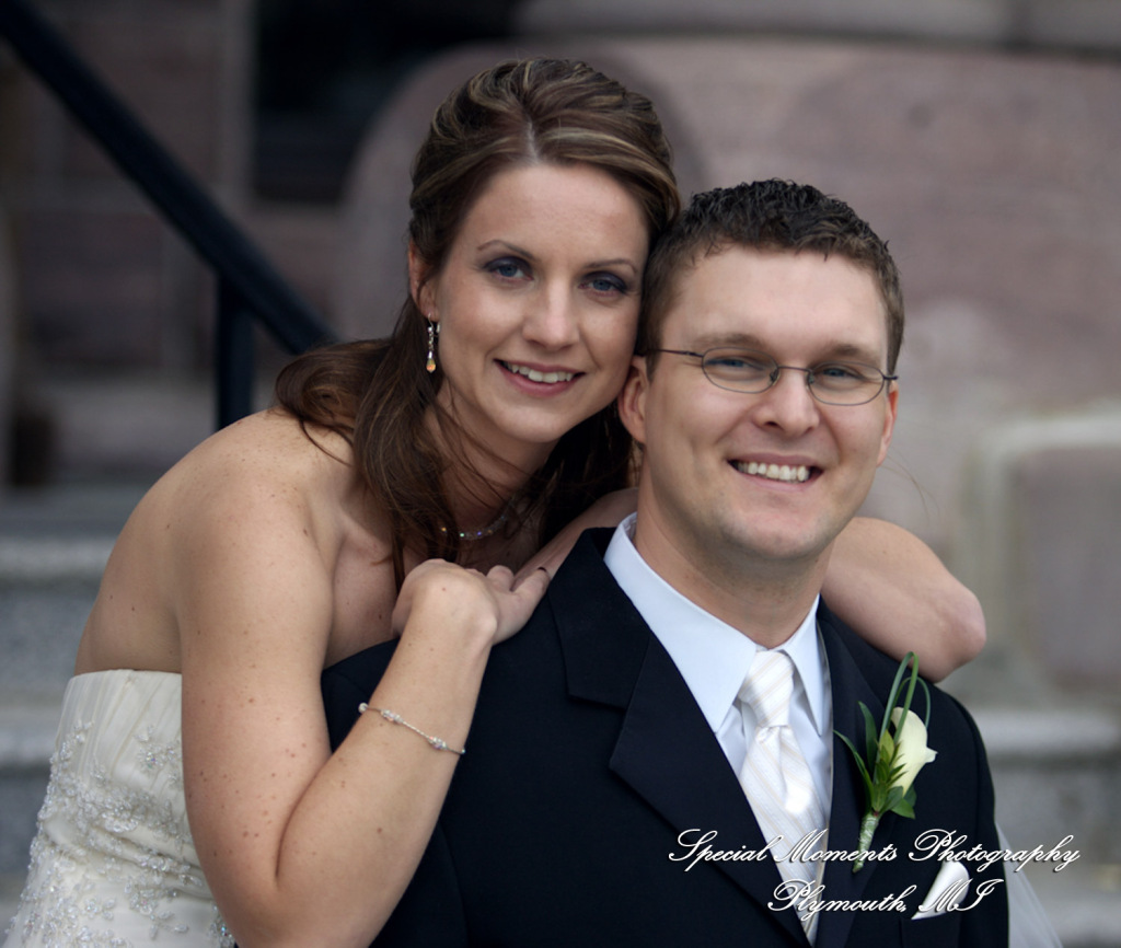 Natalie & Trevor at The Whitney Detroit MI wedding photograph