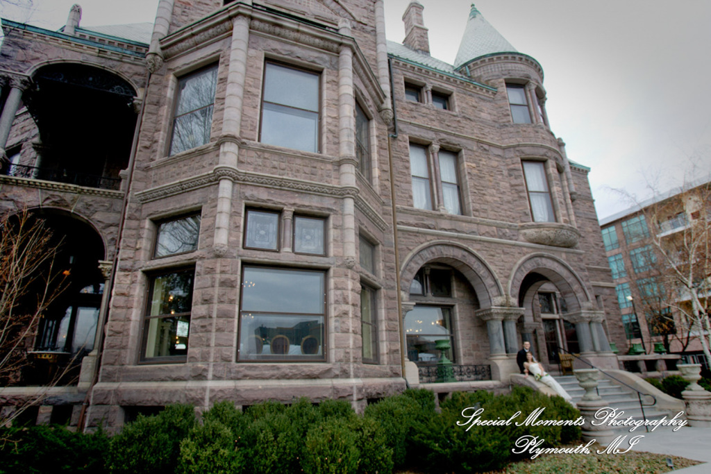 Natalie & Trevor at The Whitney Detroit MI wedding photograph