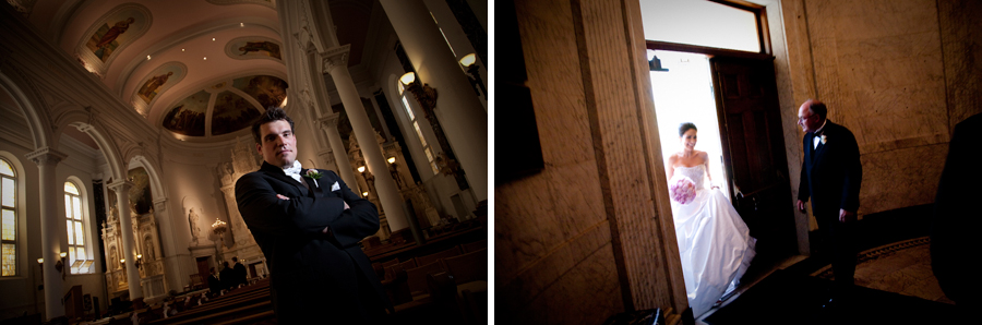 Angela & David at St. Peter & Paul Jesuit wedding Detroit MI Wedding Photograph