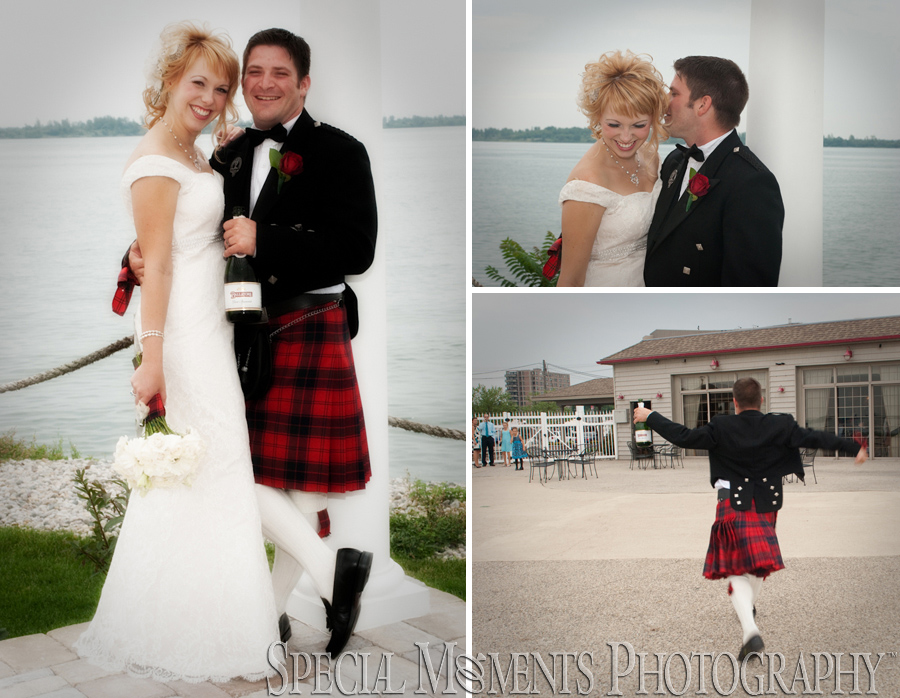 Silver Shores Waterfront wedding photograph Wyandotte MI