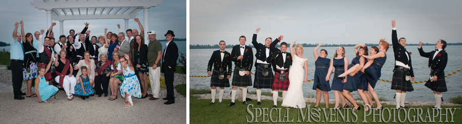 Silver Shores Waterfront wedding photograph Wyandotte MI