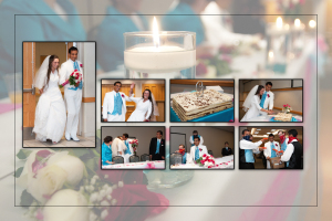 Coffee Table Design - Michael & Jori at Wayne Community Center wedding Wayne MI