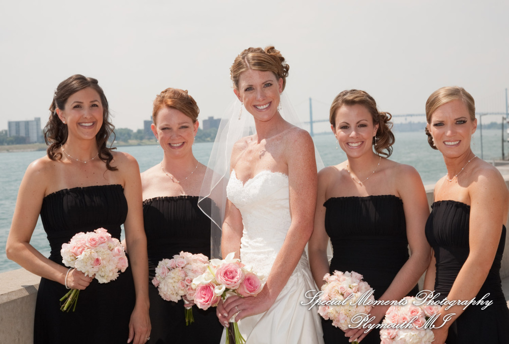 Allison & Ken at Marriott Renaissance Center Detroit MI wedding photograph