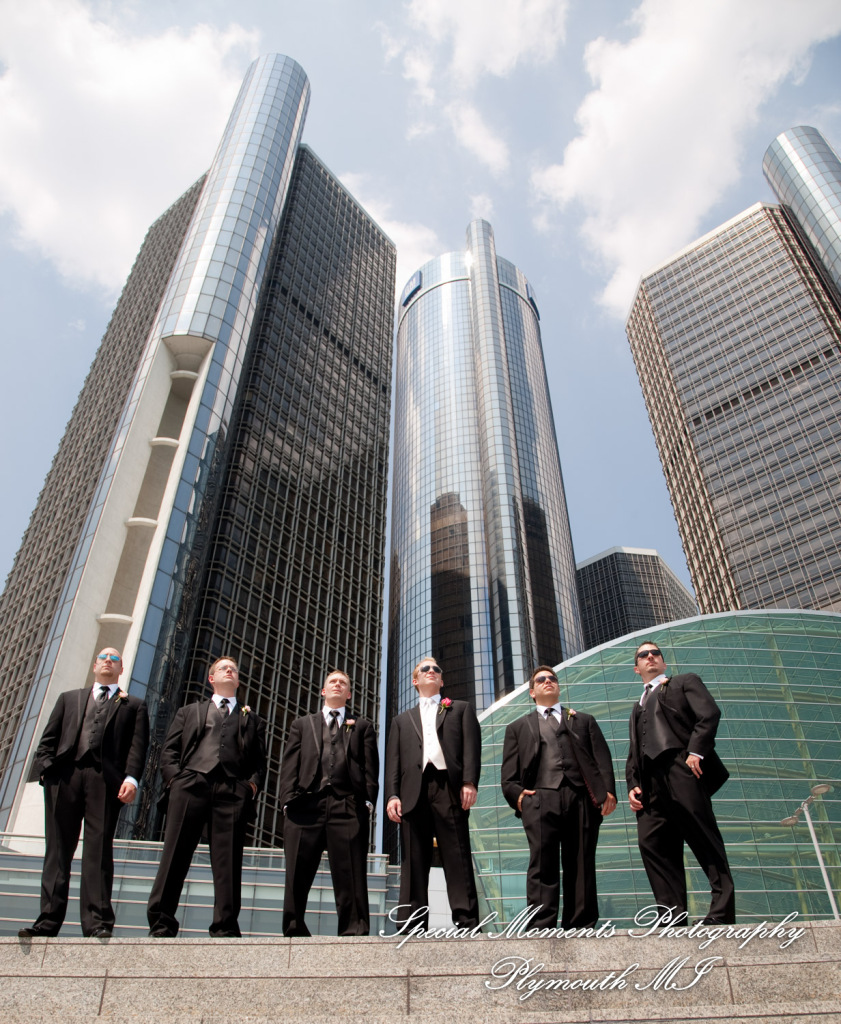 Allison & Ken at Marriott Renaissance Center Detroit MI wedding photograph