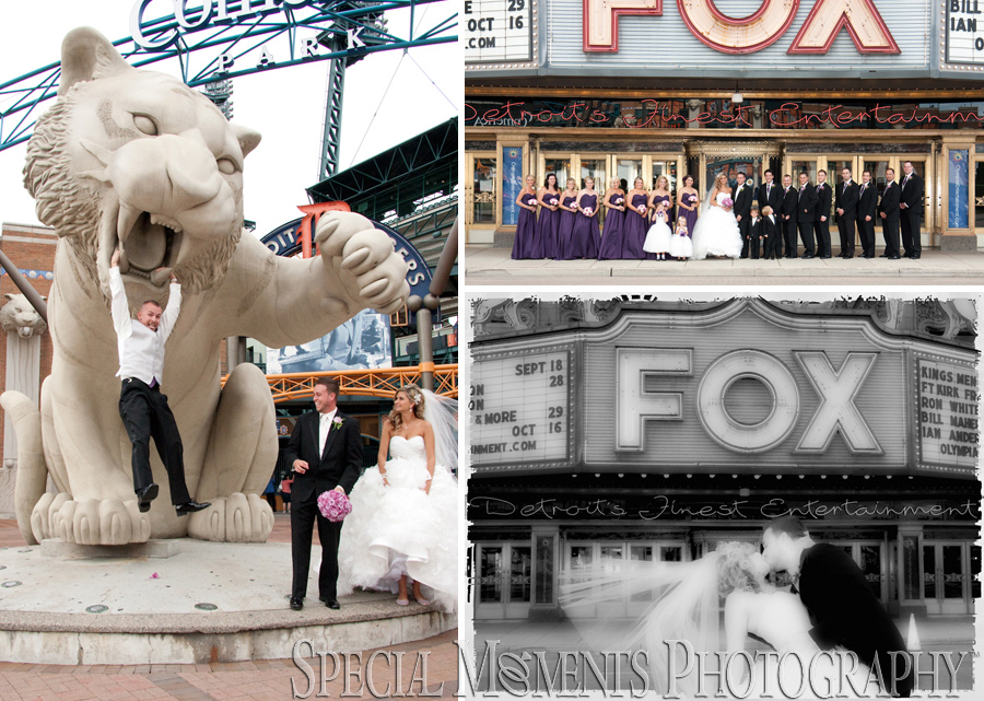 Downtown Detroit MI wedding