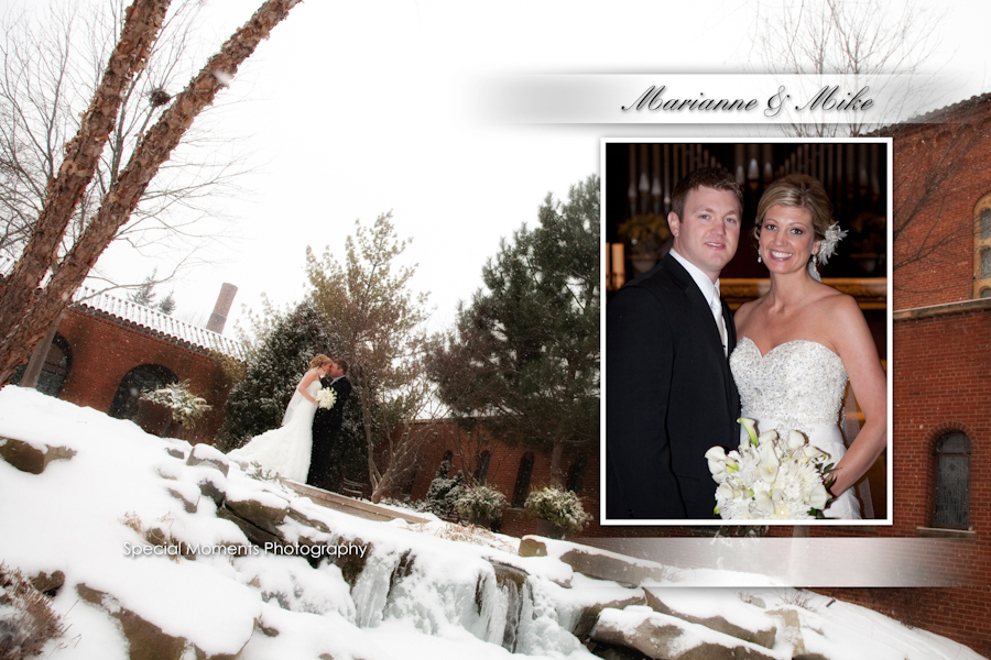 Coffee Table Design - Mike & Marianne at St. John's Resort Ballroom Plymouth MI Wedding Album